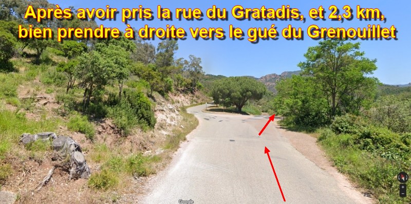 ACCES St RAPHAEL Parking Grenouillet 3 Route du gue du Grenouillet