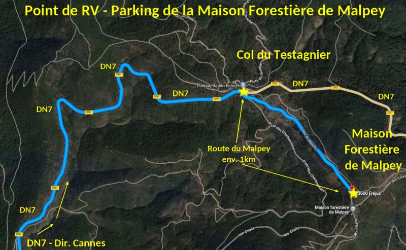 Acces FREJUS MF Malpey 2 Plan arrivee