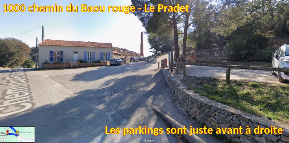 Acces LE PRADET Musee de la Mine 5 A droite ch de la mine