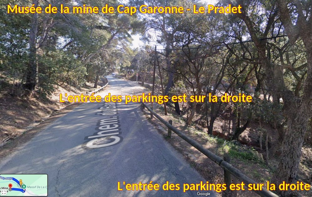 Acces LE PRADET Musee de la Mine 6 Parking a droite