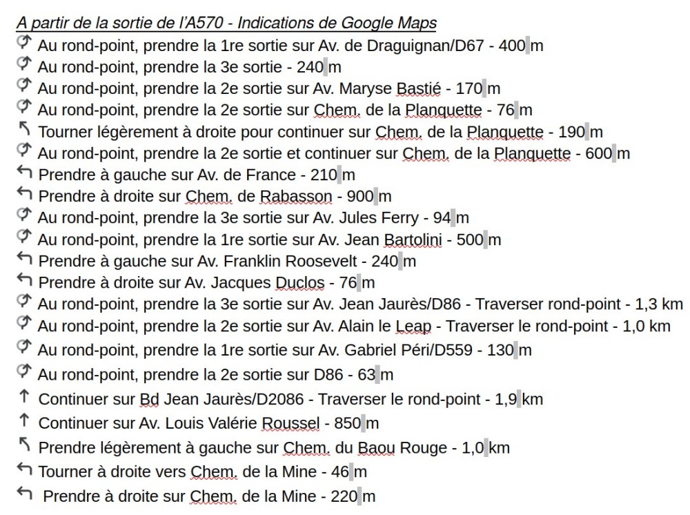 Acces LE PRADET Musee de la mine 7 Explications GOOGLE
