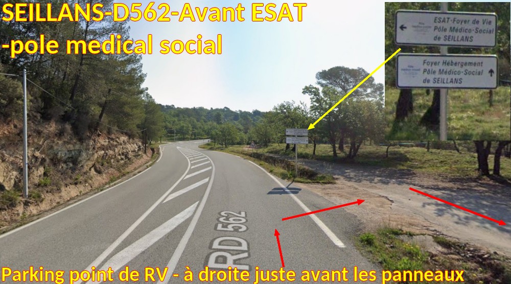Acces SEILLANS D562 Avant ESAT pole medical social 6 A droite avant panneaux