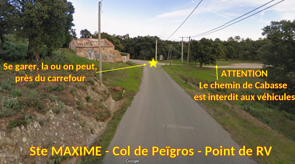 Acces Ste MAXIME Col de Peigros 5 Arrivee au col de Peigros