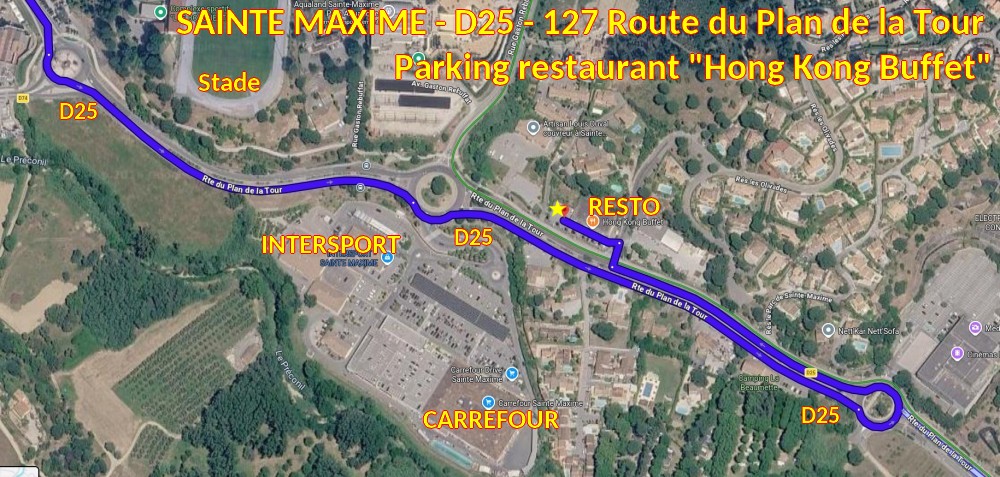 Acces Ste MAXIME Parking Hongkong Buffet D25 2 Plan arrivee