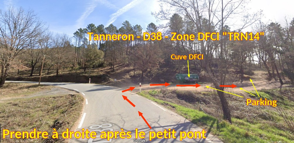 Acces TANNERON D38 TRN14 5 Apres pont a droite