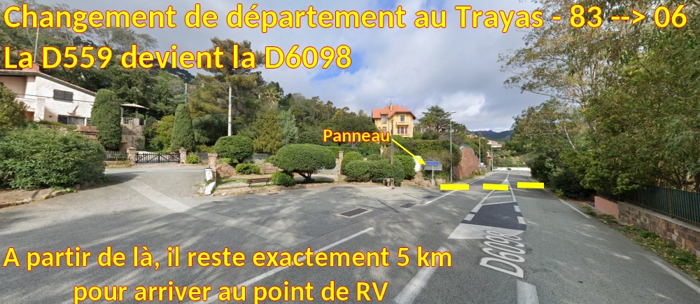 Acces THEOULE Pointe Aiguille 3 Limite 83 et 06