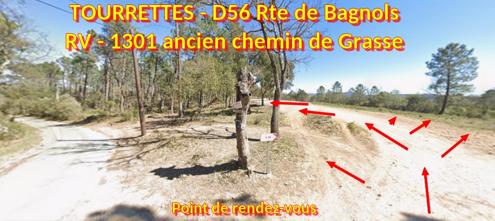 Acces TOURRETTES D56 1301 anc ch de Grasse 8 Parking