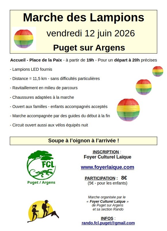 Marche des Lampions 2026 3 Affiche
