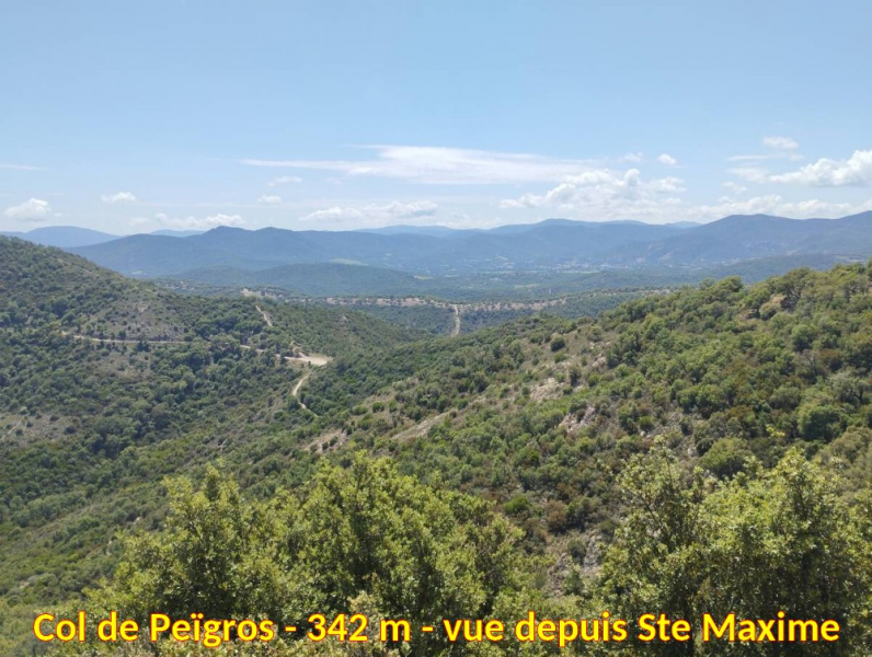 Ste MAXIME-Col de Peigros-342 m-Vue depuis Ste Maxime 